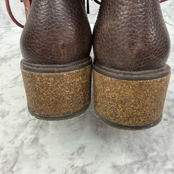 AETREX Aubrey Brownish Red Leather Hiking Waterproof Boots Women's US Size 8.5 - Picture 13 of 16